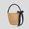 Ladies handbag with bowknot rope